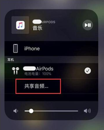 什玲镇苹果14音频维修点分享iPhone14音频共享设置方法 