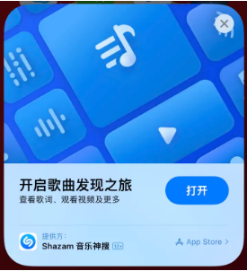 什玲镇苹果14维修站分享iPhone14音乐识别功能使用方法 