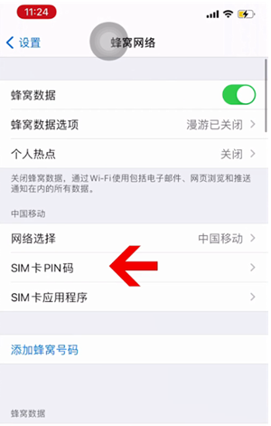 什玲镇苹果14维修网分享如何给iPhone14的SIM卡设置密码 