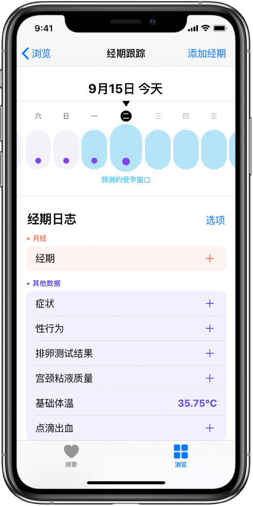 什玲镇苹果13维修分享如何使用iPhone13监测女生经期 